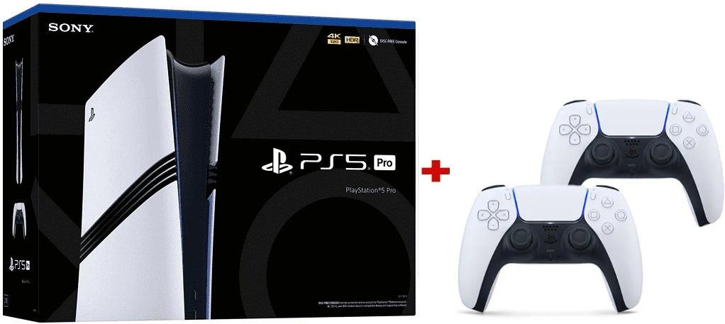 Sony PlayStation 5 Pro (2 ревизия, 2 геймпада)